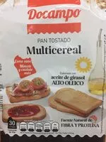 चीनी की मात्रा Docampo pan tostado