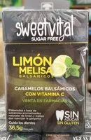 Cantidad de azúcar en Caramelo sin azucar /Limon melisa