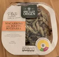 入っている砂糖の量 Macarrons amb bolets i botifarra
