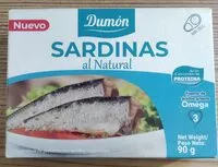 Sokerin määrä sisällä Sardinas al natural