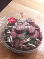 Jumlah gula yang masuk Fuet aux fines herbes
