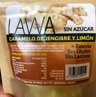 İçindeki şeker miktarı Caramelo de jengibre y limón