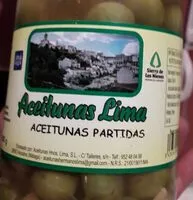 Azúcar y nutrientes en Aceitunas lima