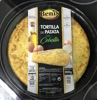 入っている砂糖の量 Tortilla de patata con cebolla