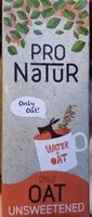 糖質や栄養素が Pro natur