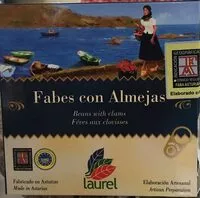 Cantidad de azúcar en Fabes con Almejas