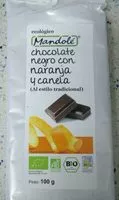 Quantité de sucre dans Chocolate negro con naranja y canela