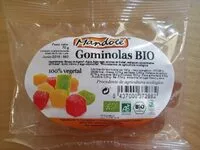Quantité de sucre dans Gominolas bio