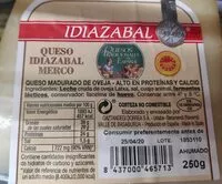 Azúcar y nutrientes en Idiazabal