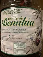 Azúcar y nutrientes en Conde de benalua