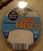 Quantité de sucre dans Queso fresco