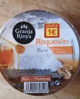 Quantité de sucre dans Requesón vaca y oveja