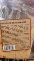 Cantidad de azúcar en Bizcocho de Zanahoria