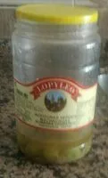 入っている砂糖の量 Aceitunas verdes machacadas aliñadas chupadeos