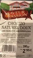 Quantité de sucre dans Chorizo naturel doux