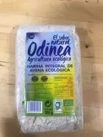 Cantidad de azúcar en Harina integral de avena ecologica