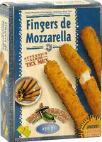 入っている砂糖の量 Fingers de mozzarella