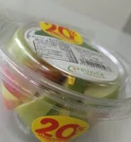 Cantidad de azúcar en Fruta temporada mix manzanas