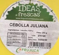 Cantidad de azúcar en Cebolla Juliana
