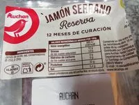चीनी की मात्रा Jamón serrano reserva