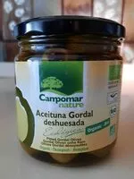 चीनी की मात्रा Aceituna Gordal deshuesada