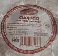 चीनी की मात्रा Cuajada de leche de oveja