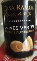 Jumlah gula yang masuk Olives Vertes Farcies Aux Citrons