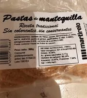 चीनी की मात्रा Pastas de mantequilla