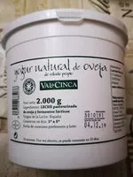 Cantidad de azúcar en Yogurt natural de oveja