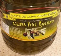 Azúcar y nutrientes en Aceites velez manzanares