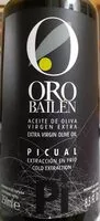 İçindeki şeker miktarı Aceite de oliva virgen extra
