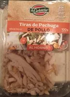 Amount of sugar in Tiras de Pechuga de Pollo