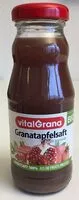 Sucre et nutriments contenus dans Vitalgrana