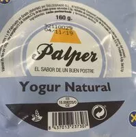 Cantidad de azúcar en Yogur natural