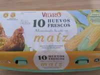 Amount of sugar in 10 huevos frescos