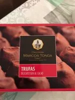 चीनी की मात्रा Trufas delicatessen al cacao