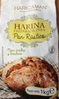 चीनी की मात्रा Harina Preparada para pan Rústico