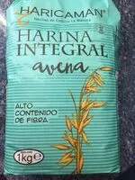 चीनी की मात्रा Harina Integral de avena