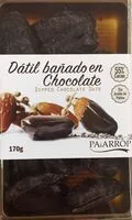 Suhkru kogus sees Datil bañado chocolate