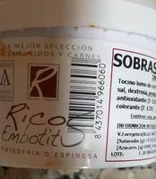 Azúcar y nutrientes en Ricos embotits