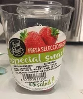 Cantidad de azúcar en Fresa seleccionada especial snack