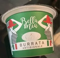 Sucre et nutriments contenus dans Bella mia