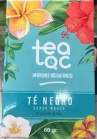 Azúcar y nutrientes en Tea tac