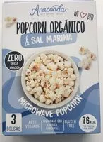 Suhkru kogus sees Popcorn orgánico