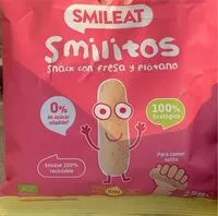 Cantidad de azúcar en Smilitos snack con fresa y platano