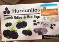 Cantidad de azúcar en Caramelo relleno de mora negra