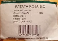 Количество сахара в patata roja bio