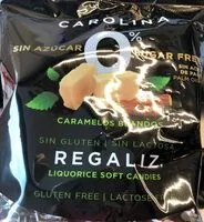 Cantidad de azúcar en Caramelos blandos de regaliz 0%