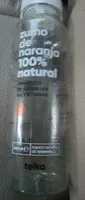 Jumlah gula yang masuk Zumo de naranja 100 natural