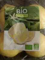 Sucre et nutriments contenus dans Bio citron